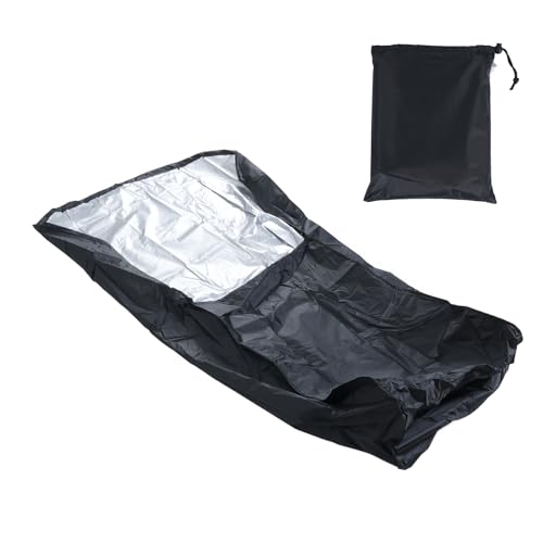 Universal Fit Lawn Mower Cover 74x25x39in, 210d Oxford Silberbeschichtete Stoff für den gesamten Wetterschutz, einschließlich Aufbewahrungstasche und Easy Draw String Universal Fit Lawn Mower Cover 74x25x39in, 210d Oxford Silberbeschichtete Stoff für den gesamten Wetterschutz, einschließlich Aufbewahrungstasche und Easy Draw String von Fuchooky