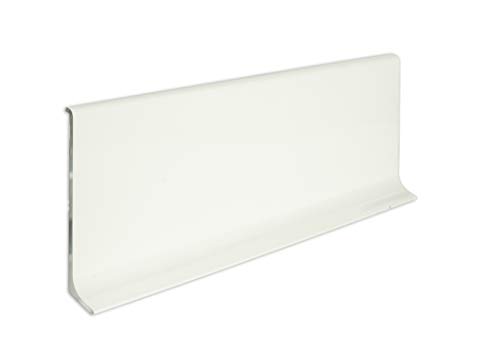 2,5 m Meter - Höhe: 60 mm FUCHS Sockelleiste Aluminium Weiß glänzend pulverbeschichtet von Fuchs Design