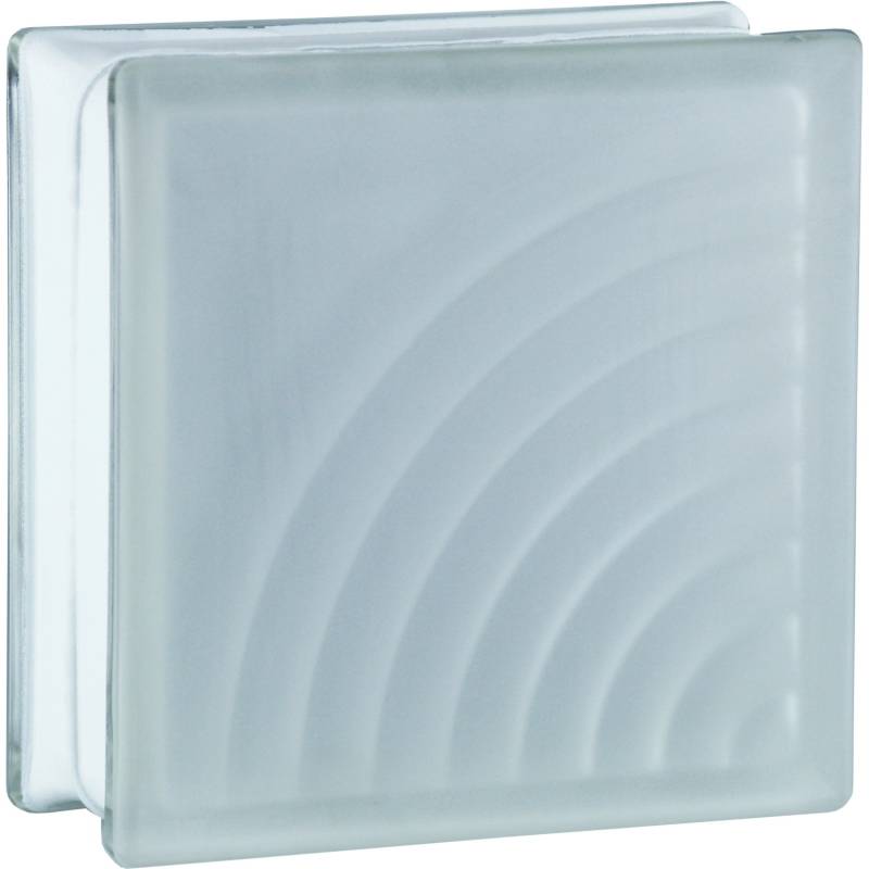 BM Glasstein Midarc Super White 2-Seitig Satiniert 19 cm x 19 cm x 8 cm von Fuchs Design
