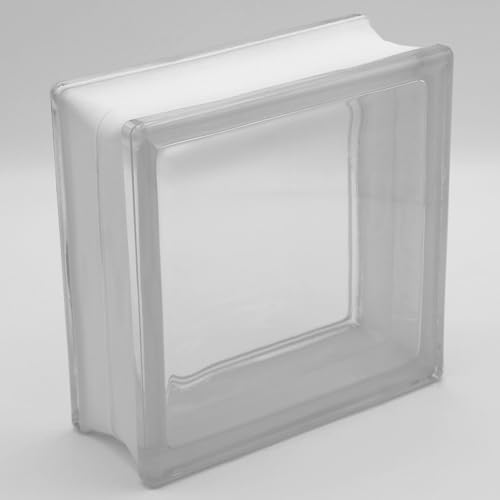 Basic Glasbaustein Vollsicht klar, 19x19x8 cm - 6 Stück von Fuchs Design