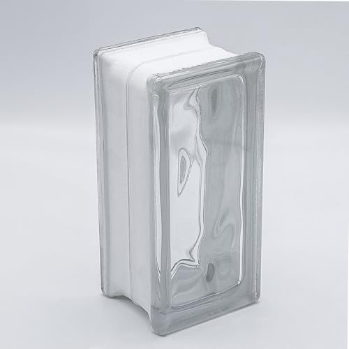Basic Glasbaustein Wolke klar Halbstein, 19x9x8 cm - 10 Stück von Fuchs Design