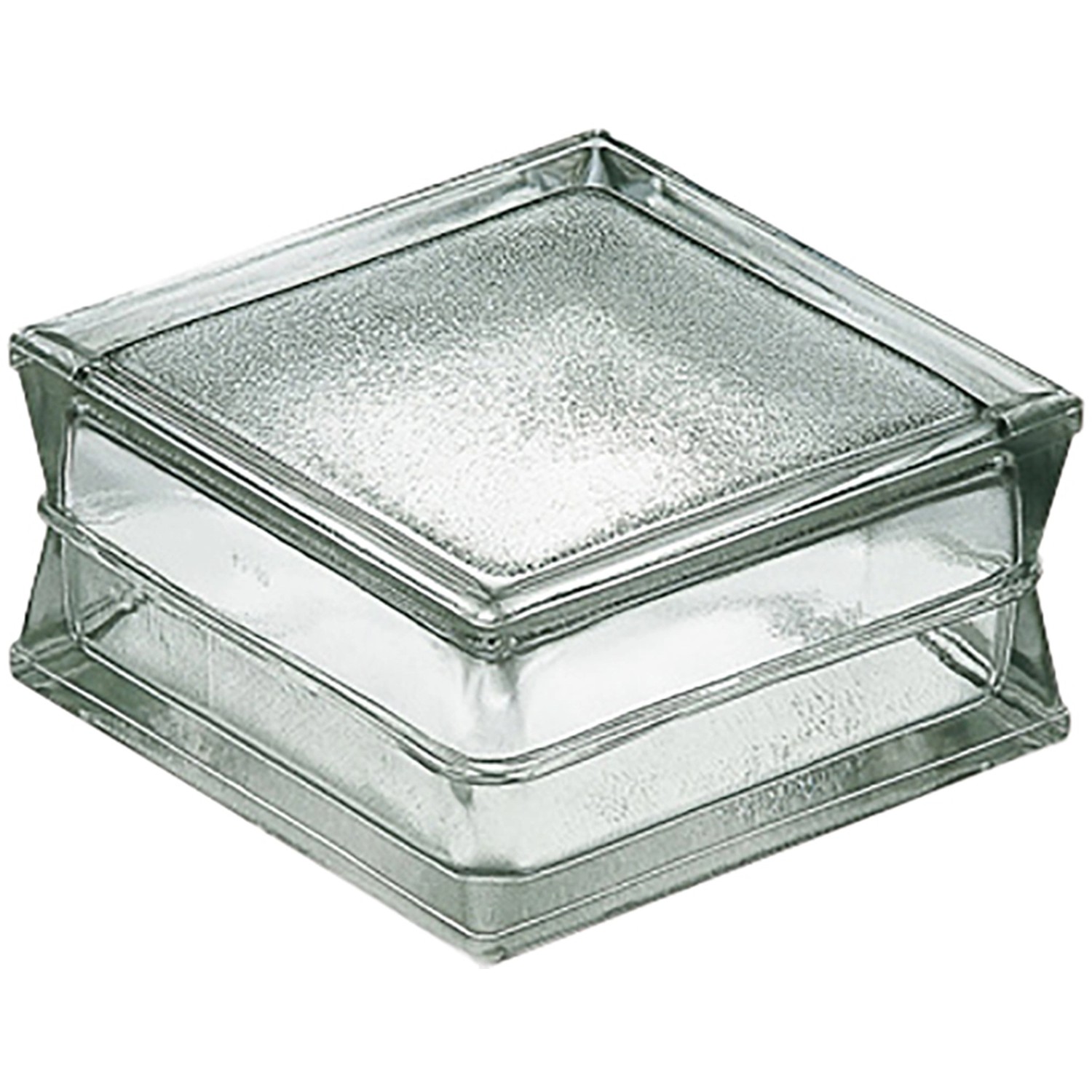 Betonglas Gehämmert 1-Seitig Satiniert 19 cm x 19 cm x 10 cm Betonglas Gehämmert 1-Seitig Satiniert 19 cm x 19 cm x 10 cm von Fuchs Design