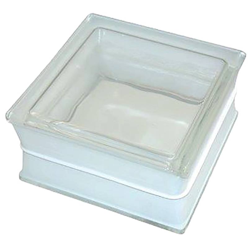 Betonglas Vollsicht 1-Seitig Satiniert 19 cm x 19 cm x 10 cm von Fuchs Design