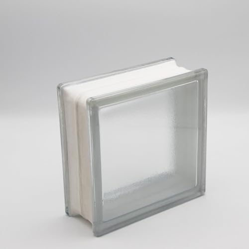 Design Glasbaustein Riva klar glänzend 19 x 19 x 8 cm - 5 Stück von Fuchs Design