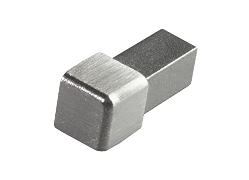 Ecke Fliesenschiene Fliesenprofil Quadratprofil Höhe 8mm Premium V4A Edelstahl gebürstet Fuchs Design von Fuchs Design