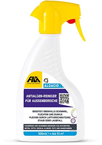 Fila Algacid 500 ml Antialgen Reiniger, beseitigt Algen, Schimmel und Schmutz hygienisch sauber mit Tiefernwirkung von Fuchs Design