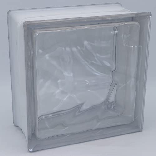 Design Glasbaustein Wolke klar glänzend 19x19x10 cm - 4 Stück von Fuchs Design