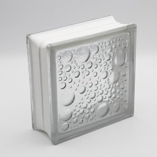 Design Glasbaustein Savona klar glänzend 19 x 19 x 8 cm - 5 Stück von Fuchs Design