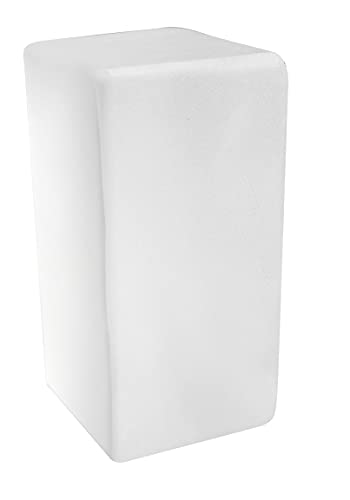 Fuchs Design Crystal Collection Classic, 1x Glasziegel Glasstein Vollsicht Seidenmatt (6-seitig), ca. 5 x 10 x 5 cm, Glasbaustein aus hochwertigem Echtglas von Fuchs Design