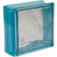 Fuchs Design Echtglasprofil, BxL: 8 x 19 cm, Glas - blau von Fuchs Design