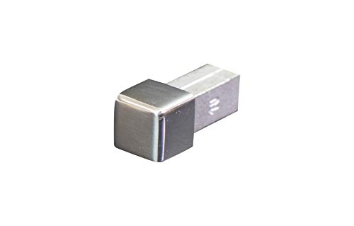 Fuchs ECO-LINE guida per piastrelle terminale angolare 10 mm profilo quadrato acciaio inox V2A lucido von Fuchs Design