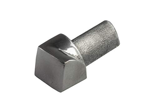 Fuchs Design Fliesenschiene Ecke Endstück Professional 10 mm Viertelkreis V2A Edelstahl glänzend - Innenecke von Fuchs Design