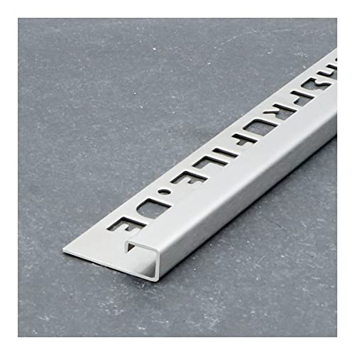 Fuchs Design Fliesenschiene Professional 10 mm Quadratprofil V2A Edelstahl gebürstet 2,5 m von Fuchs Design