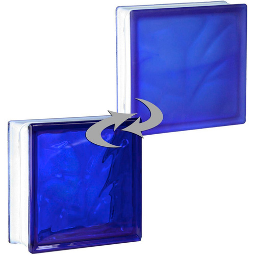 Fuchs Design Glasbaustein, BxH: 190 x 190 mm - blau von Fuchs Design