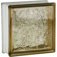 Fuchs Design Glasbaustein, BxH: 190 x 190 mm - braun von Fuchs Design