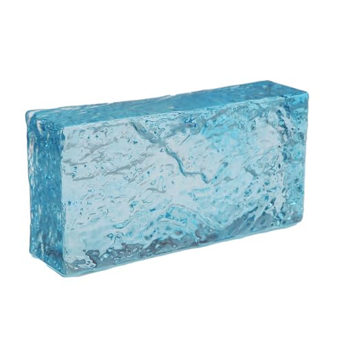 Fuchs Design Glasziegel Glasklinker Crystal Collection Rock Azur, ca. 20x10x5 cm (blau) von Fuchs Design