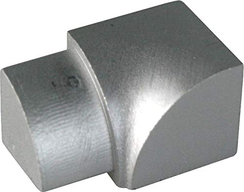 Fuchs Design Premium Fliesenschiene 6 mm Viertelkreis Aluminium eloxiert silber matt 2,5 m (Innenecke) von Fuchs Design