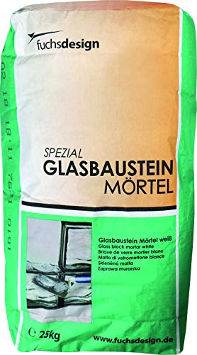 Fuchs Design Spezial Glasbaustein-Mörtel weiß, geeignet für den Innen- und Außenbereich, 25 Kg von Fuchs Design