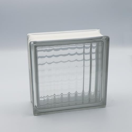 Fuchs Design THERMO BLOCK Slim, Glasbaustein Gekreuzt Super White, 19x19x8 cm, Wärmedämmung: Ug 1,0 von Fuchs Design