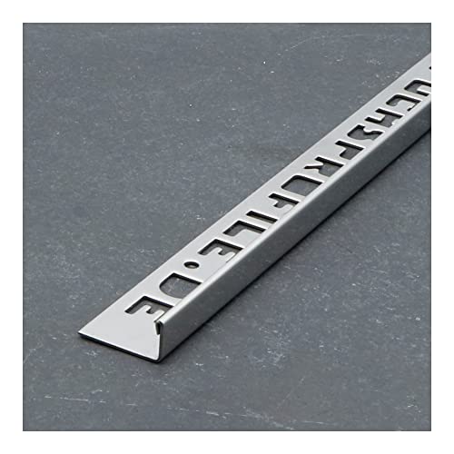 Fuchs PREMIUM Fliesenschiene Winkelprofil V2A Edelstahl glänzend, 6mm x 2,5m - 1 stück von Fuchs Design
