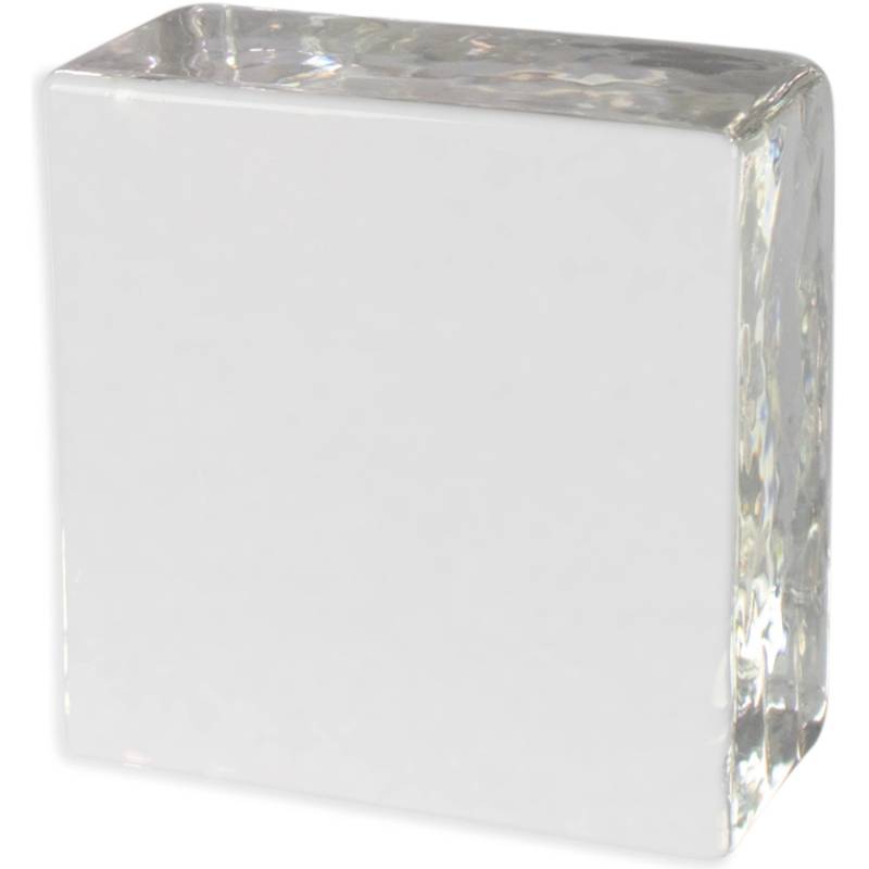 Glasbaustein Crystal Collection 1-Seitig Satiniert 10 cm x 10 cm x 5 cm von Fuchs Design