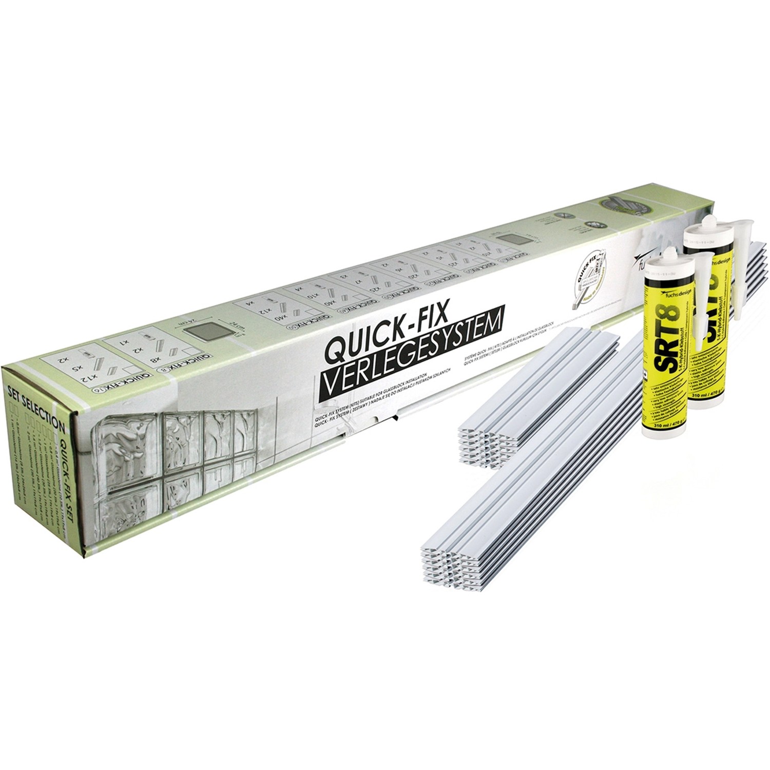 Quick Fix für 40 Glassteine 19 cm x 19 cm x 8 cm Quick Fix für 40 Glassteine 19 cm x 19 cm x 8 cm von Fuchs Design
