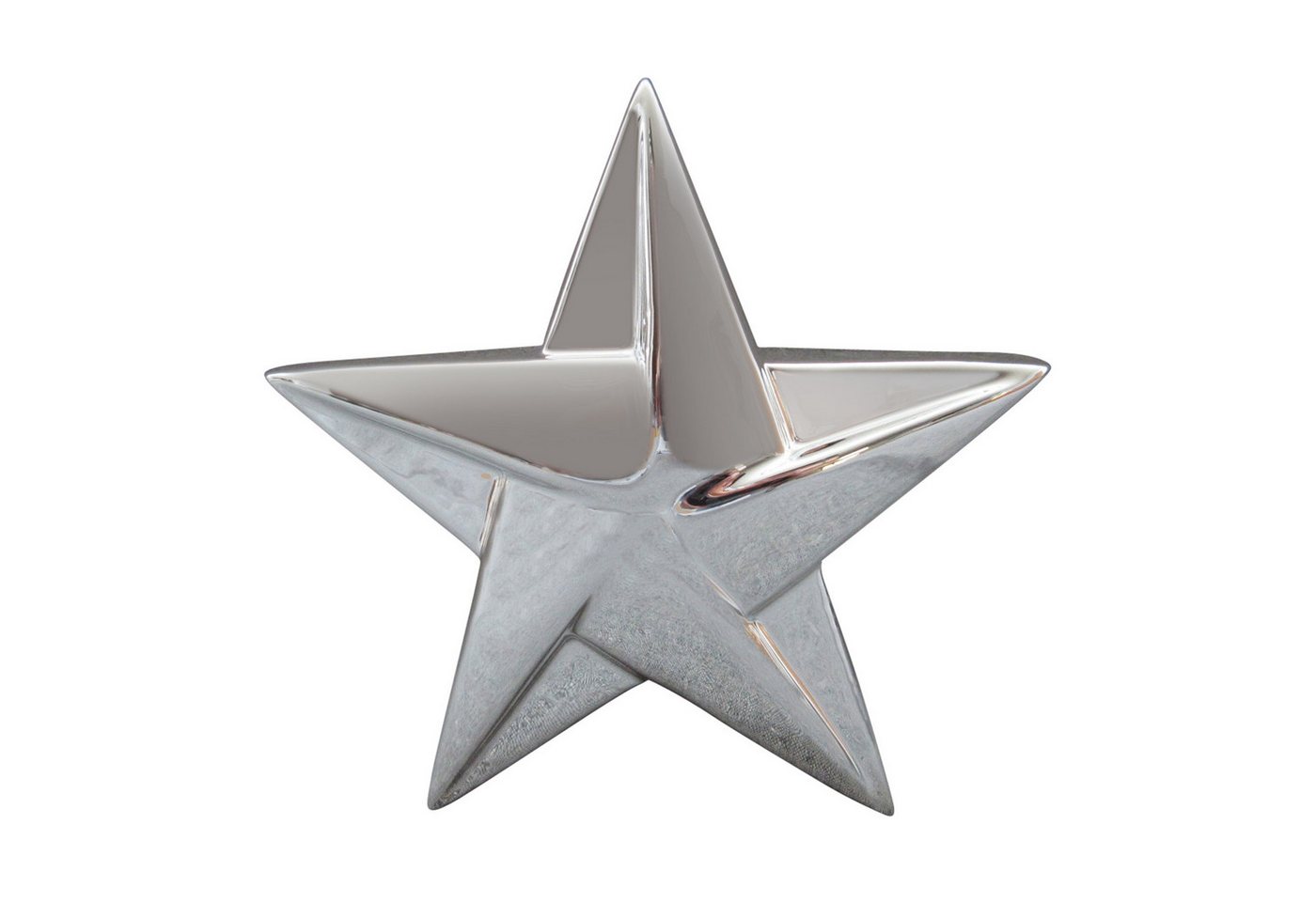 Fuchs Versand 24/7 Teelichthalter mit Tablett Keramik Stern Origami 8,5x3x9 cm, silber Fuchs Versand 24/7 Teelichthalter mit Tablett Keramik Stern Origami 8,5x3x9 cm, silber von Fuchs Versand 24/7