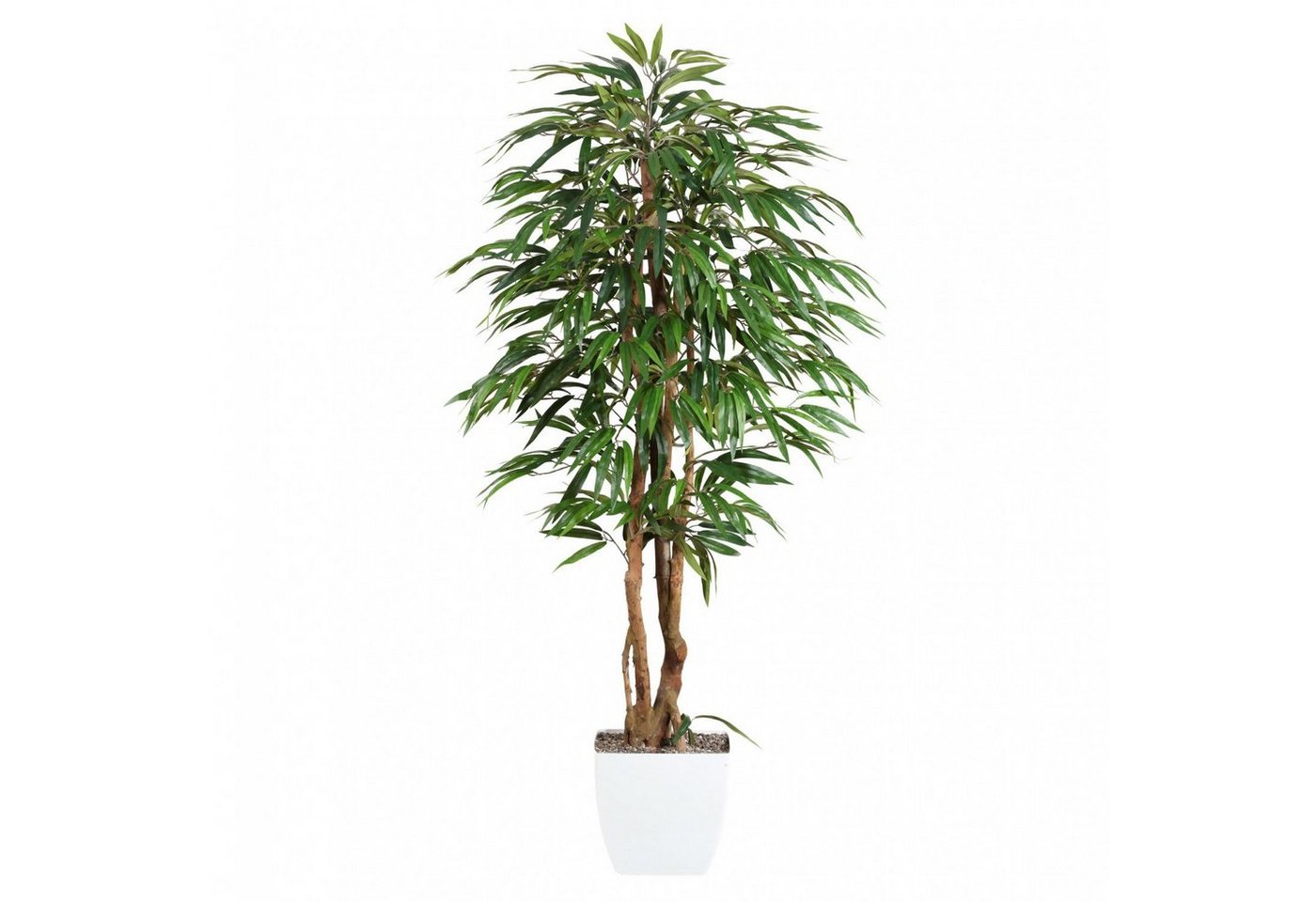 Kunstpflanze Weeping-Ficus Kunstpflanze 150 cm Naturstamm im Topf, Fuchs Versand 24/7 von Fuchs Versand 24/7