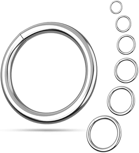 Fuchs O-Ringe Stahl | 16mm - 10 Stück | Größe wählbar | Rostschutz | robust und langlebig | silberfarbene Rundringe | Stahlringe sind vernickelt | Metallringe (Innendurchmesser 16mm - 10 Stück) von Fuchs-Versandhandel