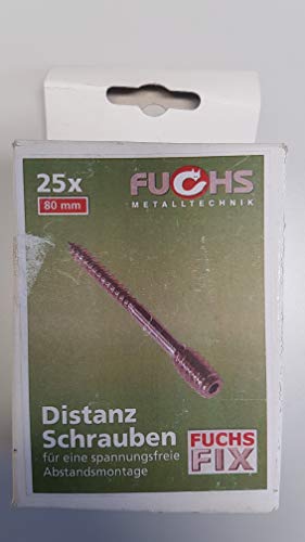 Fuchs Distanz-Schrauben Fuchsfix 80 mm 25 Stück von Fuchs