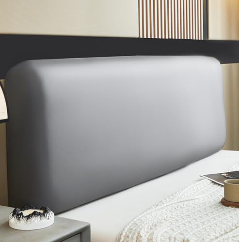 Fudaiki Bett Kopfteil Bezug PU-Leder Weicher Stretch Bed Headboard Cover, Staubdicht Waschbar Bettkopfteil Husse Wasserdicht Kopfteilbezug überzug Grau 180cm Fudaiki Bett Kopfteil Bezug PU-Leder Weicher Stretch Bed Headboard Cover, Staubdicht Waschbar Bettkopfteil Husse Wasserdicht Kopfteilbezug überzug Grau 180cm von Fudaiki