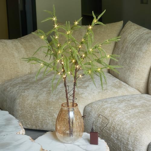 Fudios Beleuchtete Zweige mit Norfolk-Kieferblättern, 81,3 cm, künstlicher Weidenzweig mit Timer für Winter Weihnachten Fudios Beleuchtete Zweige mit Norfolk-Kieferblättern, 81,3 cm, künstlicher Weidenzweig mit Timer für Winter Weihnachten von Fudios