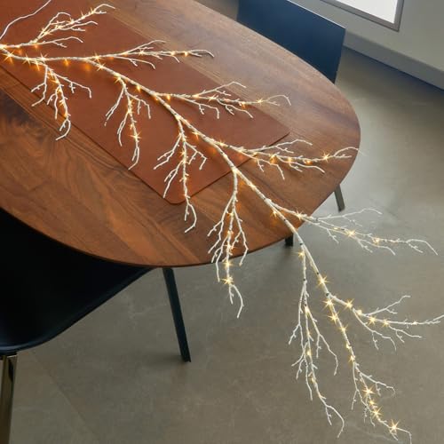 Fudios Weiße Weiden-Girlande, 1,8 m, 120 LEDs, für Weihnachtsdekoration Fudios Weiße Weiden-Girlande, 1,8 m, 120 LEDs, für Weihnachtsdekoration von Fudios