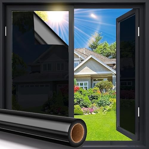 Fueegue Fensterfolie Spiegelfolie Selbstklebend Sichtschutz Spiegelfolie Fensterfolie von innen Anti-UV Für Zuhause Badzimmer oder Büro Wohnzimmer Fueegue Fensterfolie Spiegelfolie Selbstklebend Sichtschutz Spiegelfolie Fensterfolie von innen Anti-UV Für Zuhause Badzimmer oder Büro Wohnzimmer von Fueegue