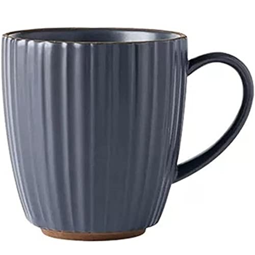 FülleMore Keramik Kaffeetasse mit Großem Henkel Teetasse Kaffeebecher Bürotasse Trinkbecher Geschenk Keramiktasse für Heißgetränke,Kaffee,Tee,Milch,Kakao (Blau) von FülleMore