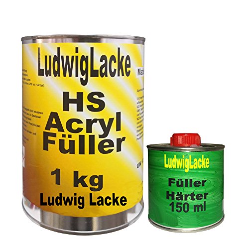 3 x 1,15 kg Acryl Füller grau Grundierung für Autolack Lackierer von Füller Acryl