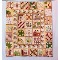 Ellery Sampler Queen Größe Decke Mit Kopfkissen von FuellingDesigns