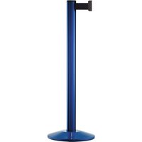 Personen-Leitsystem Classic, Ständer blau, Gurtfarbe schwarz von Via Guide®