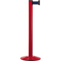 Personen-Leitsystem Classic, Ständer rot, Gurtfarbe dunkelblau von Via Guide®