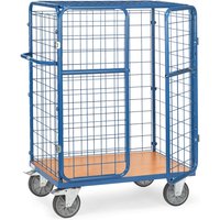 fetra® Paketwagen, Tragkraft 600 kg, Ladefläche BxT 1.000 x 700 mm, Höhe 1.552 mm, mit Dach von fetra®