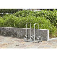 MOTTEZ Fahrradständer für 3 Fahrräder mit 2 Bügeln von MOTTEZ