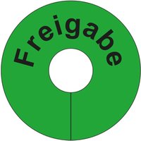 Signalringe für die Wareneingangs- und Qualitätskontrolle, "Freigabe", grün von EICHNER