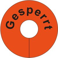 Signalringe für die Wareneingangs- und Qualitätskontrolle, "Gesperrt", rot von EICHNER