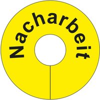 Signalringe für die Wareneingangs- und Qualitätskontrolle, "Nacharbeit", gelb von EICHNER