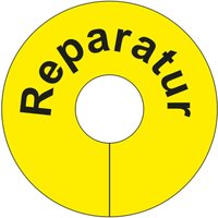 Signalringe für die Wareneingangs- und Qualitätskontrolle, "Reparatur", gelb von EICHNER