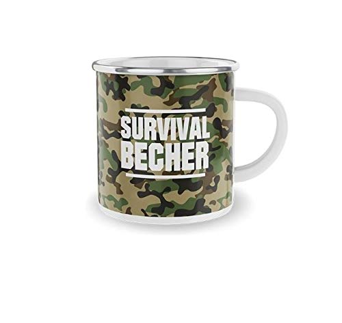 LaVida Emaillebecher für Dich 300 ml Survivalbecher von Für dich