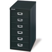 BISLEY Schubladenschrank Multidrawer, 6 Schubladen, schwarz von Bisley