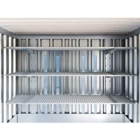Gitterrost-Regal, Breite 1.000 mm, für SAFE Tank Gefahrstoffcontainer von SAFE Tank