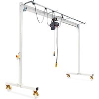 VETTER® Portalkran inkl. LIFTKET Elektrokettenzug mit Handschiebefahrwerk, verfahrbar, Lichte Breite 5 m, TK 500 kg von VETTER® Krantechnik