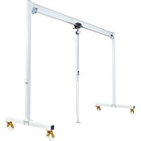 VETTER® Portalkran inkl. Stirnradflaschenzug mit Handschiebefahrwerk, verfahrbar, Lichte Breite 5 m, TK 1.600 kg von VETTER® Krantechnik